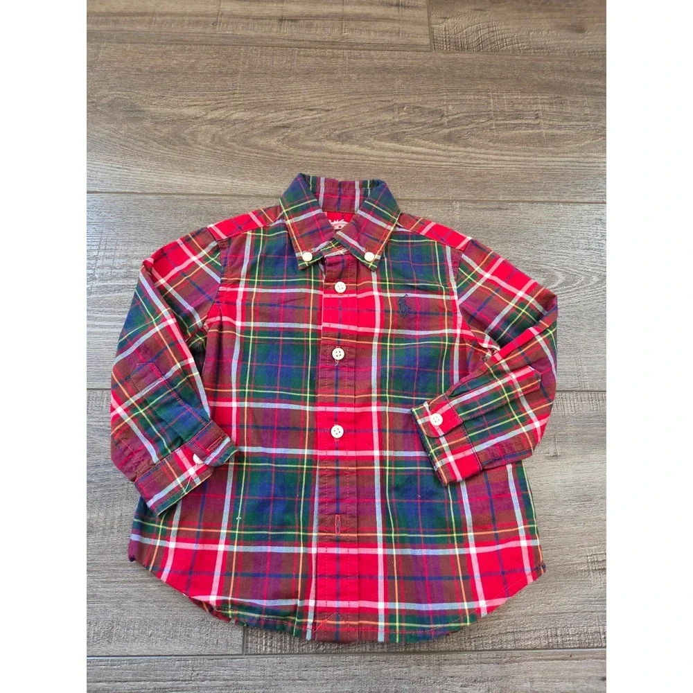 Ralph lauren‎ baby boy botton down top 9 mos